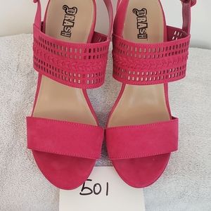 Brash Pink Heeled Sandals size 8.5